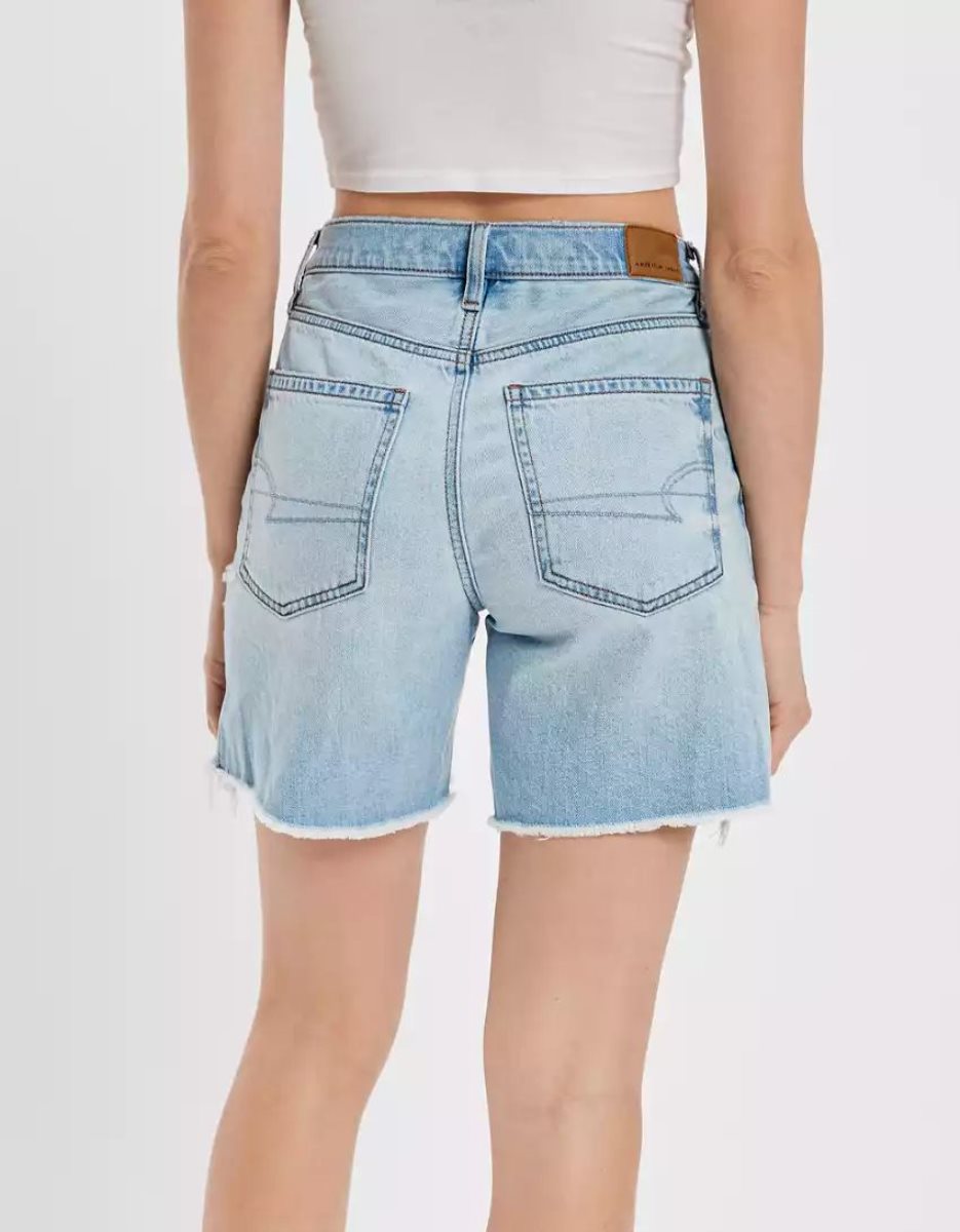 Shorts American Eagle AE Denim '90s Boyfriend Bermuda Lavage Clair Femme | ESU-37846477